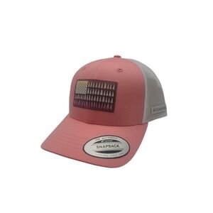 Columbia Youth Whipstaff Tree Flag Baseball Hat SnapBack Pink/White‎  NWT